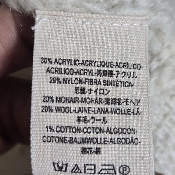 Free People Float On Sweater Dress Women's S Cream Babydoll Retro Romantic - Picture 13 of 13